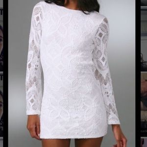 Nightcap white lace dress